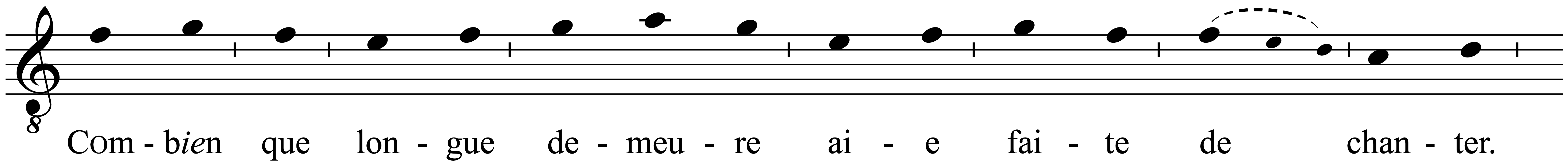 Work musical notation